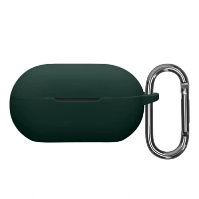 Abbildung von kwmobile Hülle kompatibel mit Beats Solo Buds Kopfhörer Silikon Schutzhülle Etui Case Cover Schoner in Dunkelgrün