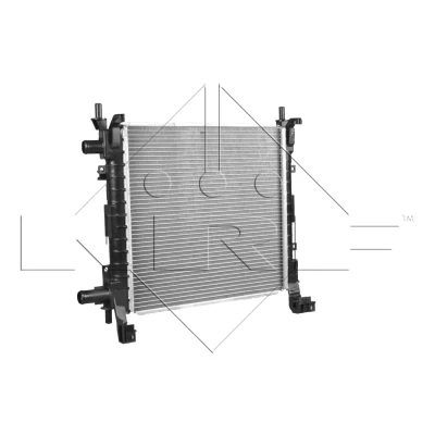 Abbildung von NRF 54671 Kühler, Motorkühlung Aluminium 380 360 34 Kühlrippen mechanisch gefügt FORD: KA Schrägheck