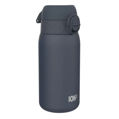 Abbildung von Ion8 Isolierte Edelstahl Trinkflasche, 320 ml, Auslaufsicher, Einhandöffnung, Sichere Verriegelung, Spülmaschinenfest, Klappdeckel, Tragegriff, Leicht zu Reinigen, Langlebig &amp; Kratzfest, Marineblau