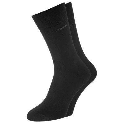 Abbildung von Esprit Basic UNI 2PACK Socken, Herren, Größe: 43 46, Schwarz