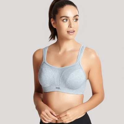 Abbildung von Panache Damen High Impact Underwire Bra Sport BHS, grau, 80B