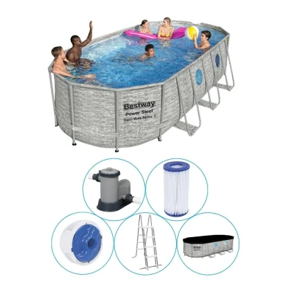 Abbildung von Bestway Framepool Power Steel Swim Vista Deluxe Frame Pool (Set)
