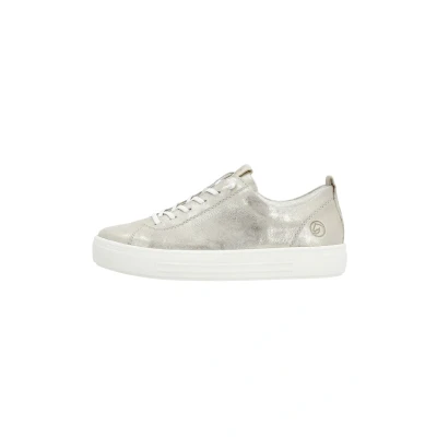Abbildung von Remonte Damen Low Top Sneaker D0913, Frauen Halbschuhe,lose Einlage,straßenschuhe,Strassenschuhe,Sportschuhe,Freizeitschuhe,metallic (90),40 EU