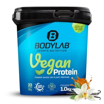 Abbildung von Bodylab24 Vegan Protein Vanille Karamell