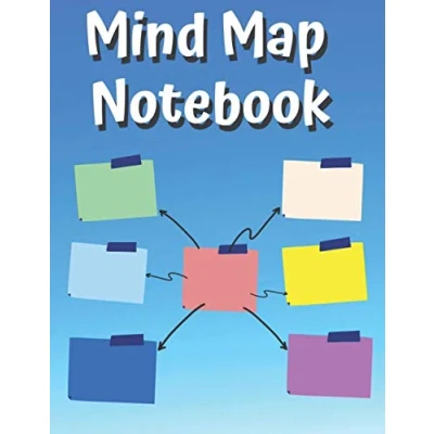 Abbildung von Mind Map Notebook : Mapping Journal for Brainstorming,Visual Thinking, Organizing ideas , improve memory and Note Taking.