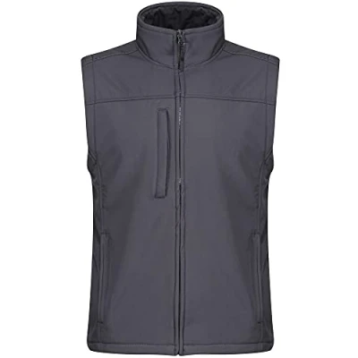 Abbildung von Regatta Professional Softshell Weste Flux für Herren, Grau, Größe XXL, wasserabweisend und wärmend