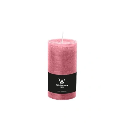 Abbildung von Wiedemann Marble Rustik Kerzen, Stumpenkerzen, Altrosa 130 x Ø 68 mm