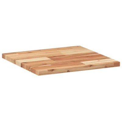 Abbildung von vidaXL Quadratische Tischplatte aus massivem Akazienholz, 40 x 2 cm, Braun für drinnen und draußen, vielseitig einsetzbar