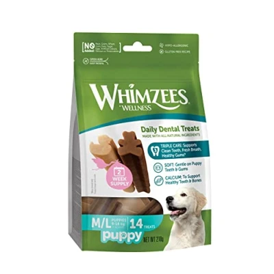 Abbildung von Whimzees Puppy Value Bag Hundesnacks 14 Stck Welpe M/L...