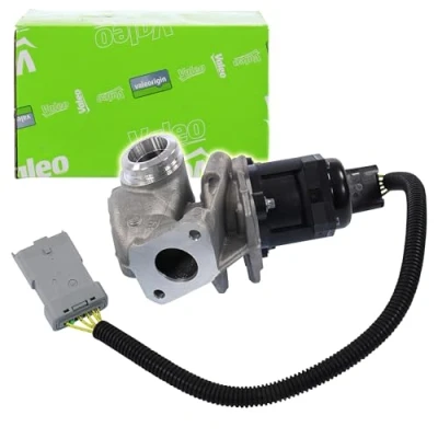 Abbildung von VALEO ORIGINAL PART 700412 AGR Ventil elektrisch ohne Kühler, mit Dichtungen Unterdruck Bypass, Schelle FORD: Focus 2 Kombi, C Max