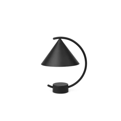 Abbildung von ferm LIVING LED Akkutischleuchte Meridian, schwarz, dimmbar