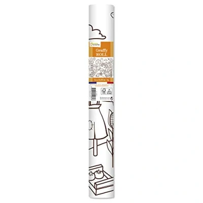 Abbildung von Avenue Mandarine GY082C Graffy Roll zum Ausmalen, Plakatpapier 90g, Rollen 5m x 0,35 m, für Filz und Schreibstifte geeignet, 1 Stück, kleine Welt der Bauer