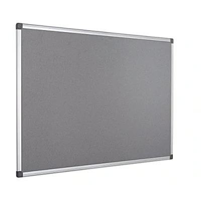 Abbildung von Bi Office Filztafel Maya, Mit Aluminiumrahmen, Graue Filzoberfläche, Zum Gebrauch Pinnnadeln, Pinnwand, FA0542170, Grau, 120x90 cm
