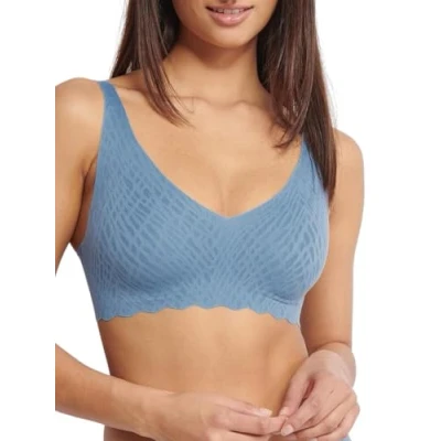 Abbildung von sloggi Damen Zero Feel Bliss Soft Bra, Azura Blue, L Große Größen