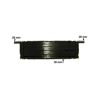 Abbildung von MAHLE ORIGINAL CR 89 000P Kühler, Motorkühlung 540mm 182mm 38mm Kühlrippen gelötet