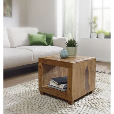 Abbildung von Sheesham Couchtisch Massiv 50 x cm Massivholz