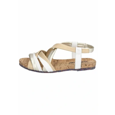 Abbildung von Josef Seibel Riemensandalette, Damen, Größe: 40, Beige/white Schuhe