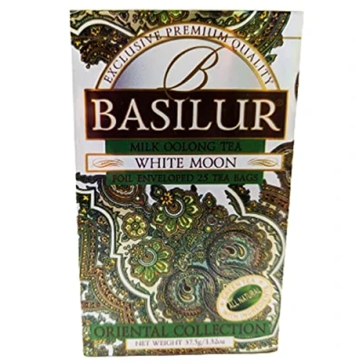 Abbildung von 3 x Basilur Milk Oolong Tee White Moon 25 Teebeutel (3 beutel)