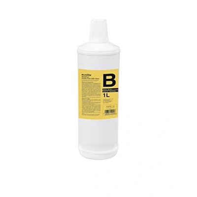 Abbildung von Eurolite Smoke Fluid B2D Basic 1 Liter Nebelfluid für Nebelmaschinen Mittlere Dichte und Standzeit Made in Germany Geruchsneutral auf Wasserbasis Biologisch abbaubar