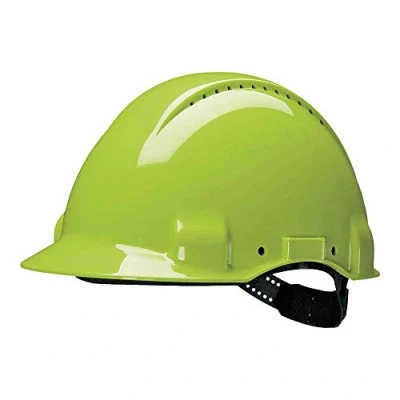 Abbildung von 3M G30CUV Peltor Schutzhelm G3000C, ABS, Helm Innenausstattung mit Kunststoff SchWeißband und Pinnlock Verschluss, belüftet, NeonGrün