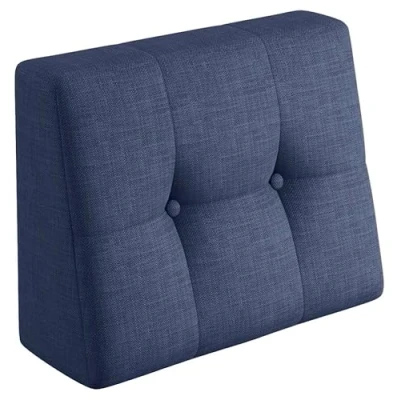Abbildung von sunnypillow Rückenkissen Palettenkissen gesteppt Seitenkissen 60x40x20/10cm, Blau
