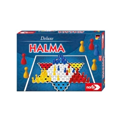 Abbildung von Noris 606101266 Deluxe Halma mit Holzpöppeln Für 2 bis 3 Spieler Der Spieleklassiker unter den Strategiespielen, ab 6 Jahren