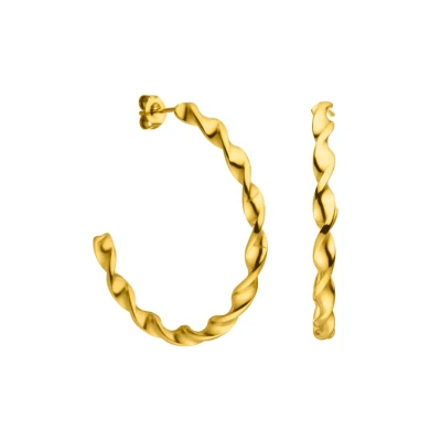 Abbildung von Purelei Kaula Creole Ohrringe goldcoloured, Damen, Größe: One Size, Gold coloured