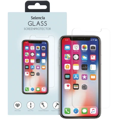 Abbildung von Apple iPhone Xs Panzerglas Selencia Displayschutz Gehärtetes Glas aus gehärtetem für 11 Pro / X