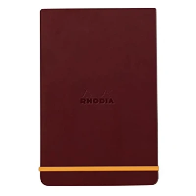 Abbildung von Rhodia 194380C Notizbuch Webnotepad DIN A5, 96 Blatt abtrennbar liniert 90 g, 1 Stück, Weinrot