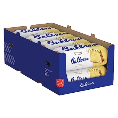 Abbildung von Bahlsen Comtess Zitrone 8er Pack saftiger Zitronenkuchen mit heller Glasur, einzeln verpackt (8 x 350 g)