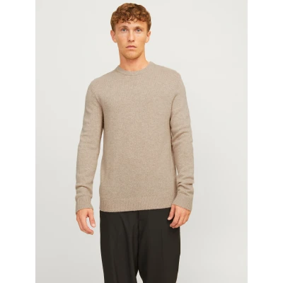 Abbildung von Jack &amp; Jones Strickpullover, Herren, Größe: Medium, Oatmeal