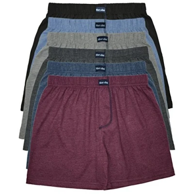 Abbildung von MioRalini TOPANGEBOT Boxershorts farbig weich &amp; locker in neutralen Farben klassischen Unifarben Herren Boxershort, 6 Stück Ohne Eingriff 01, XXXXL 10
