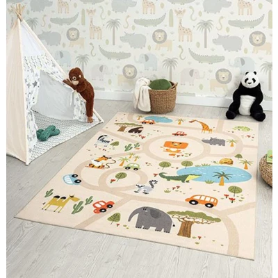 Abbildung von the carpet Teppich &quot;Happy Life&quot;, rechteckig, Life Kinderzimmer Spielteppich pflegeleicht