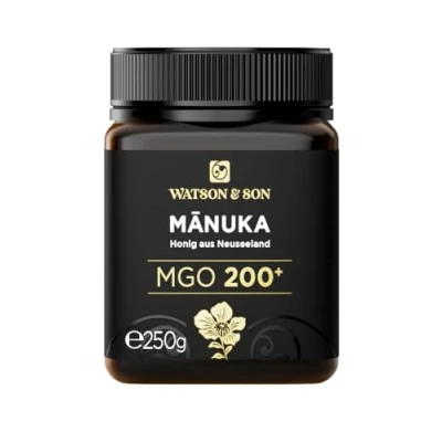 Abbildung von Watson &amp; Son Manuka Honig MGO 200+ 250g Premium Qualität aus Neuseeland