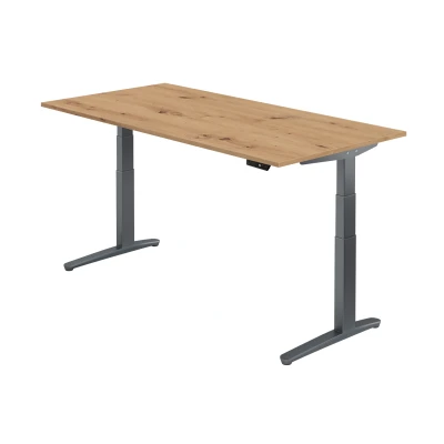 Abbildung von Hammerbacher Schreibtisch XBHM2E Asteiche/Graphit
