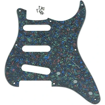Abbildung von Dopro 8 Loch Vintage Strat SSS Gitarre Pickguard passend für USA/Mexican Fender Abalone Pearl