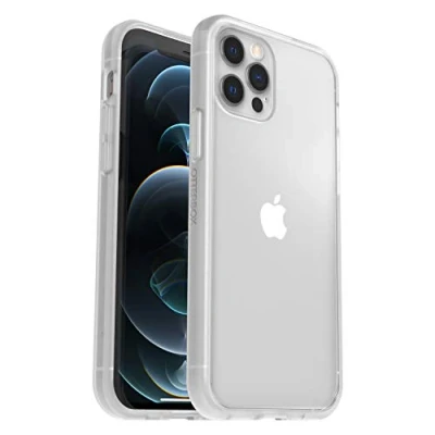 Abbildung von OtterBox Sleek Hülle für iPhone 12 / Pro, stoßfest, sturzsicher, ultraschlank, schützende Hülle, Getestet nach Militärstandard, Transparent, Keine Einzelhandelsverpackung