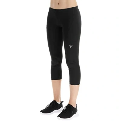 Abbildung von Macron Damen Run FCB Vikki 7/8 Pants Heavy Stretch Wmn Blk Running Leggings, Schwarz, M