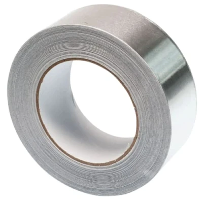 Abbildung von GOCABLETIES Aluminium Klebeband, 48 mm x 50 m, selbstklebendes Alu silber, Wasser und hitzebeständig Band zum Versiegeln, Reparieren Isolieren, 1 Rolle