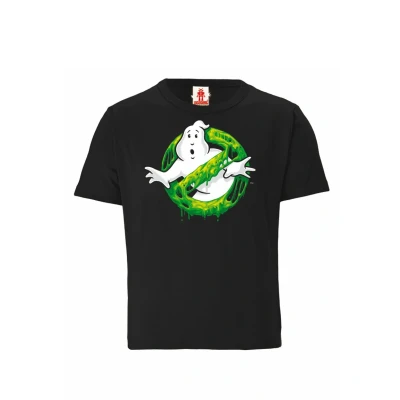 Abbildung von Logoshirt Ghostbusters Slime Tshirt print für Kinder, Größe: 128, Schwarz