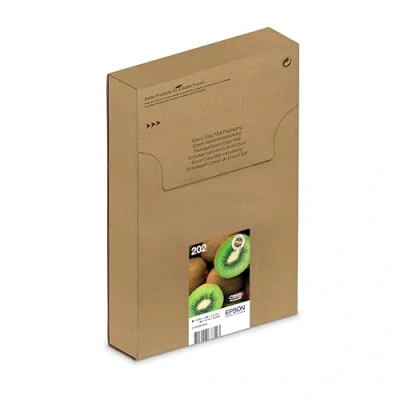 Abbildung von Epson Original Easy Mail Packing 202 Kiwi Druckerpatronen 5er Multipack BK/PB/C/M/Y (C13T02E74510)