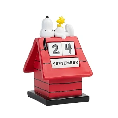 Abbildung von Grupo Erik Dekoobjekt Peanuts Snoopy Ewiger 3D Kalender Hundehütte