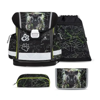 Abbildung von Belmil Schulranzen &quot;Classy&quot; 2025 Set 1. Klasse neue Designs, Panther, 4tlg.,1. Klasse, Grundschule, Einschulung, Jungen