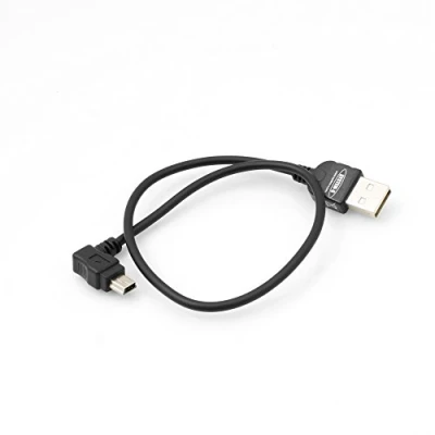 Abbildung von System S Mini USB Kabel 90 Grad gewinkelt Winkelstecker Datenkabel Ladekabel 30 cm