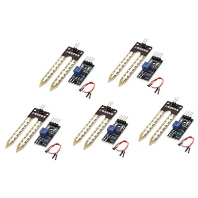 Abbildung von WINGONEER® 5pcs Boden Hygrometer Feuchtigkeits Erkennung Wasser Sensor Modul YL 69 und HC 38 für Arduino
