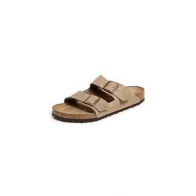 Abbildung von BIRKENSTOCK Arizona Leder Sandalen unisex, Schwarz (Schwarzes geöltes Leder), 9 9.5 Women/7 7.5 Men
