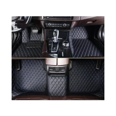 Abbildung von Autofußmatten Auto Fußmatten Für Lexus RX 270 300 350 350h 400h 450h 200t Teppiche Fuß Coche Innen Zubehör Automatten(Black Blue,2023 2024)