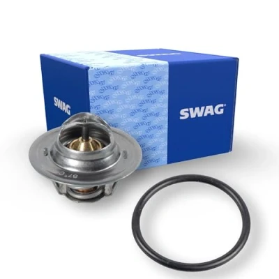 Abbildung von SWAG 32 91 7890 Kühlwasserthermostat 87 mit Dichtring VOLKSWAGEN: GOLF 4 Schrägheck, 5 6, AUDI: A4 B7 Avant, B6 Avant