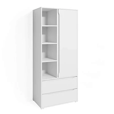 Abbildung von Vicco Kleiderschrank Ruben, Weiß, 80 x 189 cm