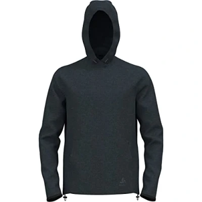 Abbildung von ODLO Layer Active Kapuzenpullover Dark grey melange, Herren, Größe: XL, melange